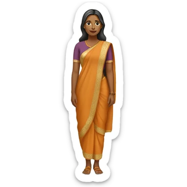 bengali woman fair colour full body sticker