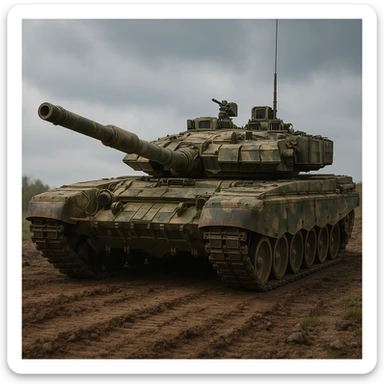 realistic military style tank, detailed, photorealistic sticker