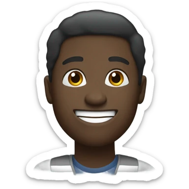 Black man saying OK sticker