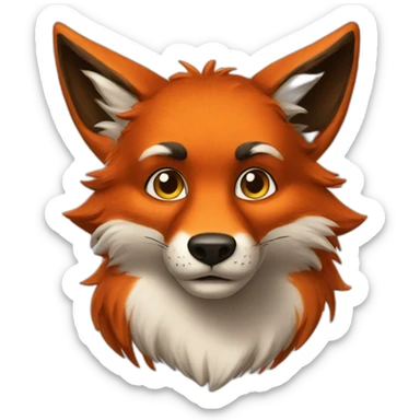 Foxy the pirate fox sticker
