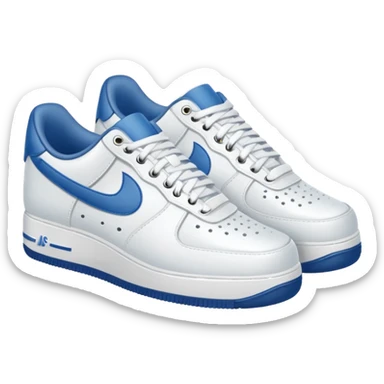 make a genmoji for a pair of white air force shoes. Fully white and no logo sticker