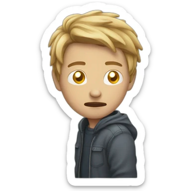 person-with-pain-in-your-hit sticker