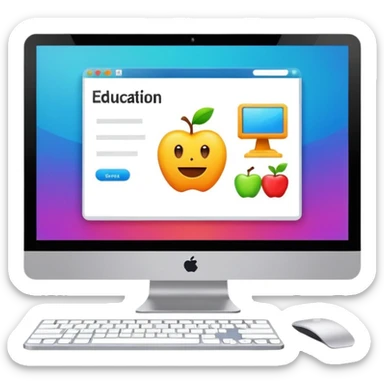 online education sticker