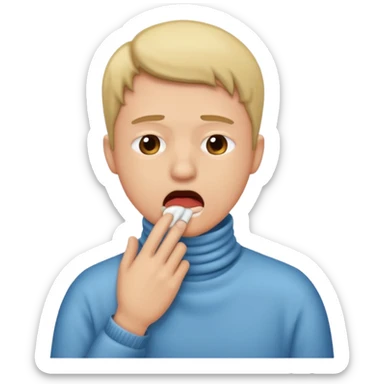 Sore throat sticker