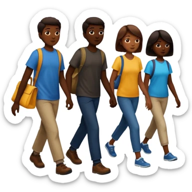 create an emoji to represent foot traffic sticker