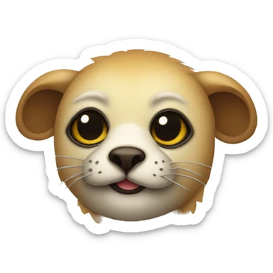 cute masked animal critter sticker