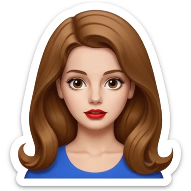 Lana del rey hairflip sticker