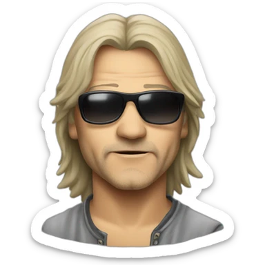 Vasco rossi da giovane sticker