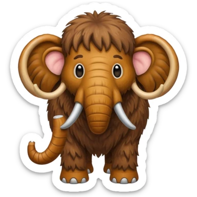 a brown Mammoth sticker