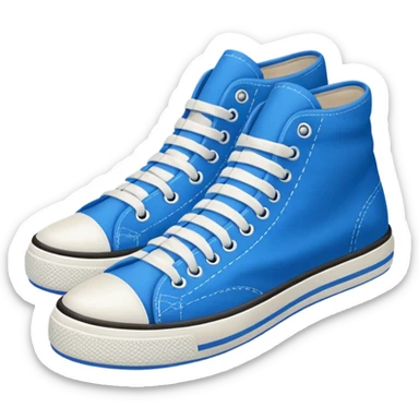a pair of sneakers: azules sticker