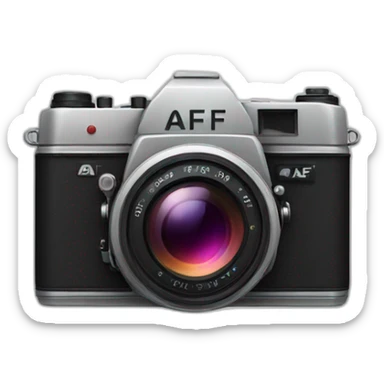 Film Camera with AF logo sticker
