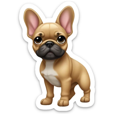 Fawn frenchie standing sticker