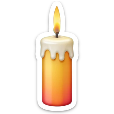 Form € birthday candle  sticker