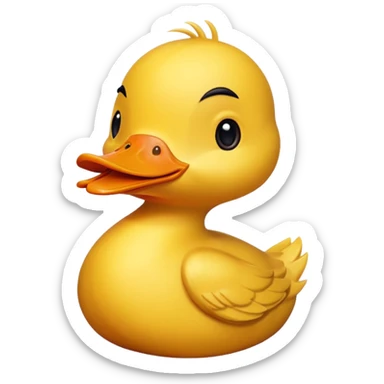 Cute duck sticker