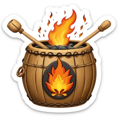 SHAMAN DRUM FIRE sticker
