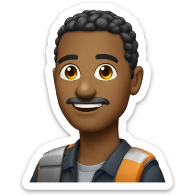 Dedo ao lado do mindinho levantado sticker