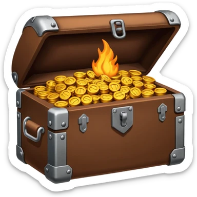 coffre avec de la ferraille cuivre  post apo survie loot  sticker