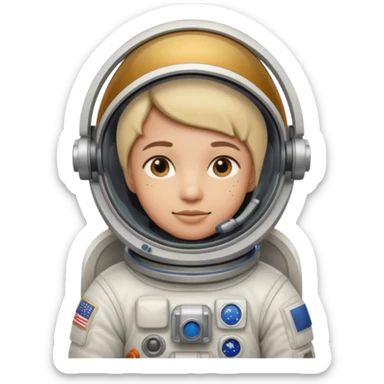 astronaut suit character sticker