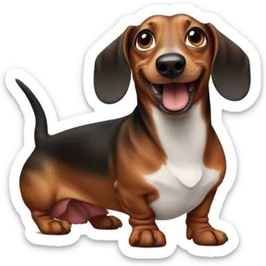 Crazy dachshund  sticker