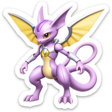 Mewtwo-Vikavolt-Genesect-fusion sticker