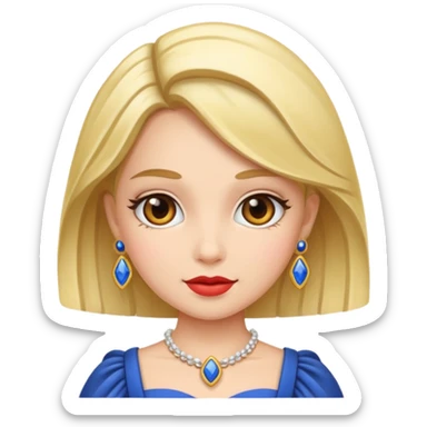 very fancy girl european sticker