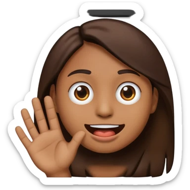 Tourne cet emoji 🤜 de -90 degrés et met le sur la bouche de cette emoji 😭 sticker