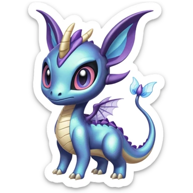 Meloetta-Cresselia-Palkia-Spyro-Toothless-Stitch-Fakémon-creature-hybrid sticker