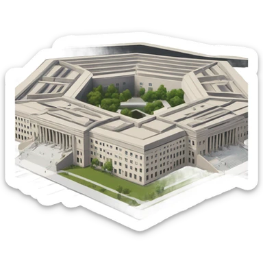 defense pentagon  sticker
