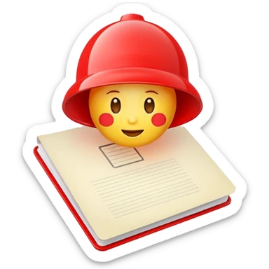  Create an emoji-style alert icon for a crime notification: a siren light with a small document or warning triangle. Bright, modern emoji design sticker