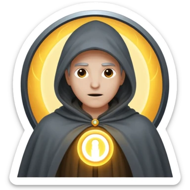 Portal opening behind, cloak pulled toward it sticker