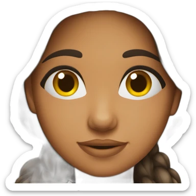 BRAZILIAN GIRL brune sticker