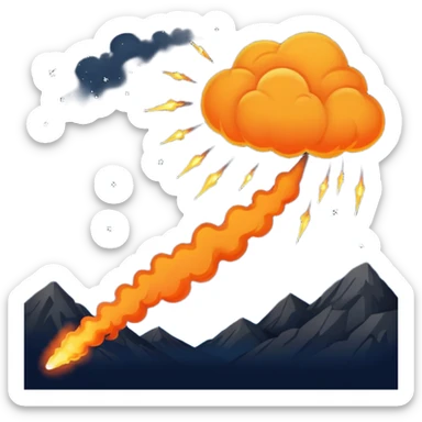 meteor similar to comet without a face sticker