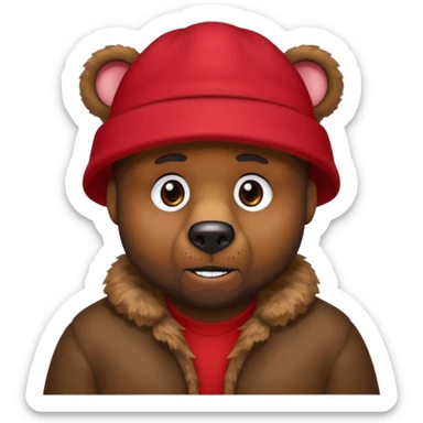 kanye west bear man sticker