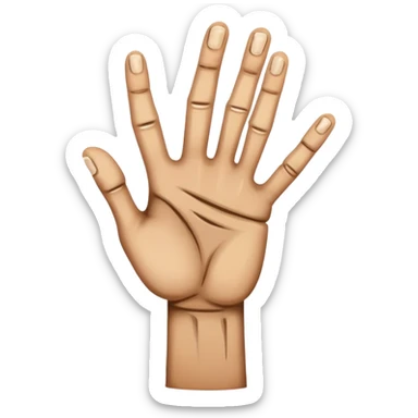 Distress with hands sticker