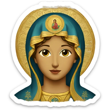 Orthodox Icon Theotokos sticker