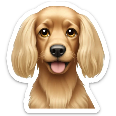 Miniature Long-Haired Doxen sticker
