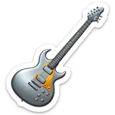 heavy metal guitar sticker