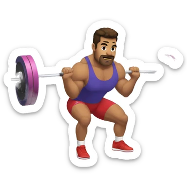 Powerlifting moreno sticker