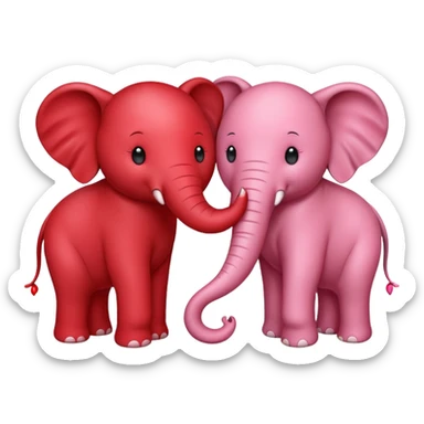 Make a yin yang strawberry elephant sticker