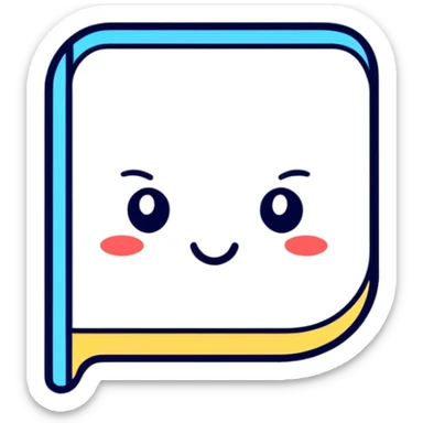 Blue band and emoji sticker