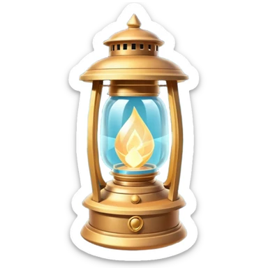 enchanted lantern object icon, strong magical glow, floating runes and sparkles, mystical light swirling inside the lantern, fantasy magic aura, 3D cartoon, mobile game icon style, centered, clean background, no text, no watermark sticker