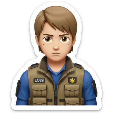 Leon Kennedy from resident evil 4 sticker
