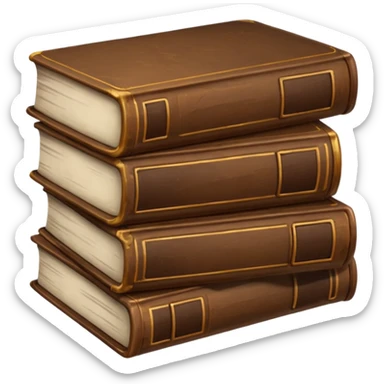 BOOKS BROWN degrade aesthetic  sticker
