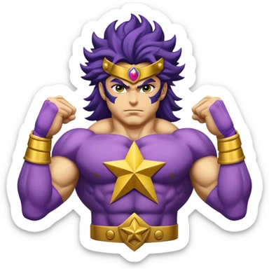 J’aimerais que tu me crées un emoji sur star Platinum dans jojo bizarre Adventure sticker