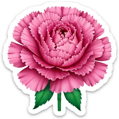 Pink carnation emojis sticker