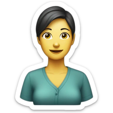 female coordinator of a garment workers righs organisation sticker