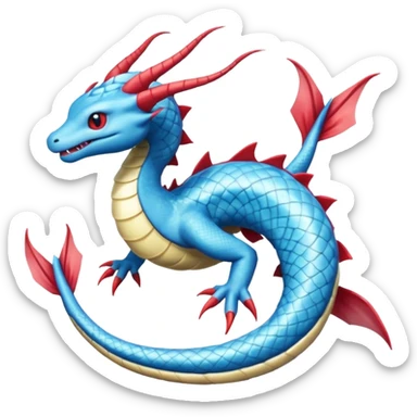 Krookorok-Gyarados-Salamence-Dratini-Dragonair-fusion-hybrid-creature  sticker