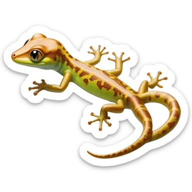 cinematic-gecko-realistic-full-body-climbing-emoji,-tiny-agile-frame-sticking-to-a-glass-surface-with-specialized-toes,-smooth-speckled-skin-in-rich-earthy-tones,-large-glistening-eyes-wide-and-watchful,-delicate-curved-tail-balancing-its-body,-tiny-mouth-hinting-at-an-adorable-smirk,-simplified-yet-realistic-focused-features,-highly-detailed,-glowing-with-a-subtle-warm-luminance sticker
