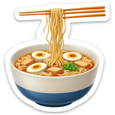 fideos ramen sin sopa sticker