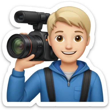 dslr caucasoin photographer emoji sticker
